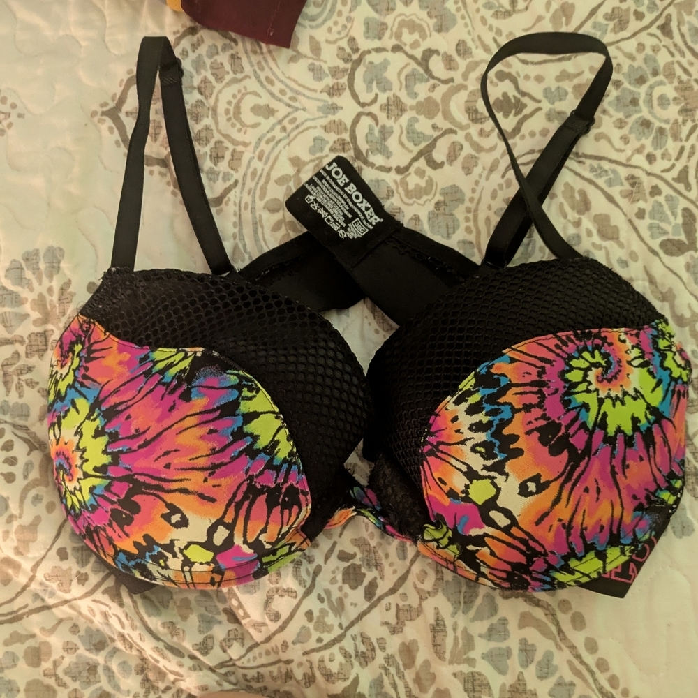 38C Joe Boxer Women's Multicolor Tie-Dye Bra